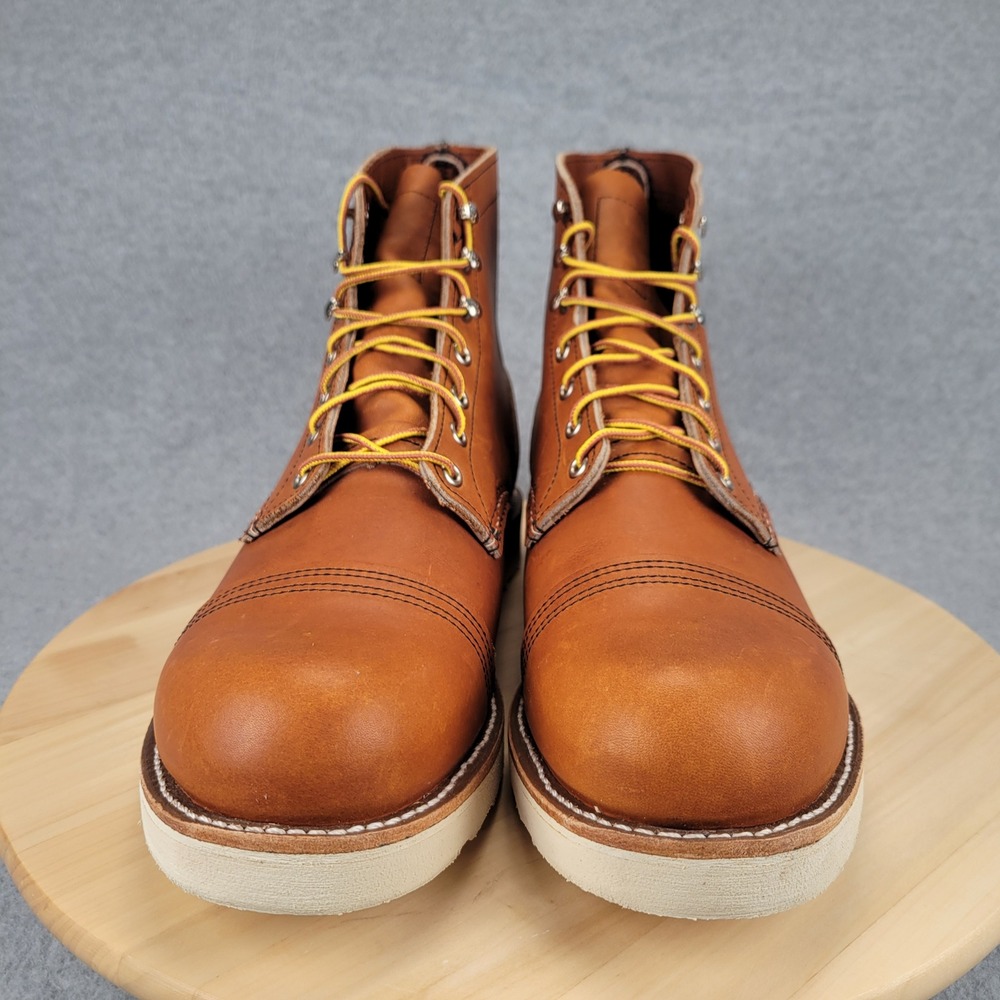 Red Wing Iron Ranger 8089 Mens 11.5 D Oro Legacy Leather Wedge Sole Boots - Picture 3 of 11